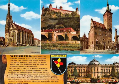 Würzburg Mehrbildkarte gl1984 196.362