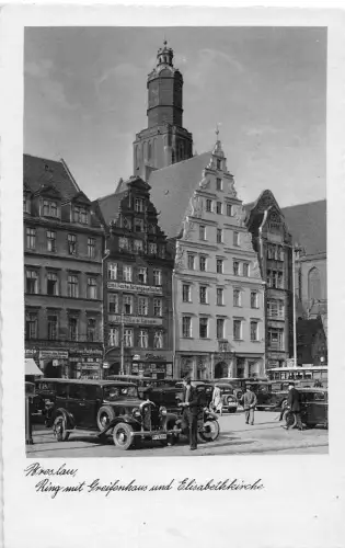 Schlesien Breslau Ring mit Greifenhaus gl1939 196.432