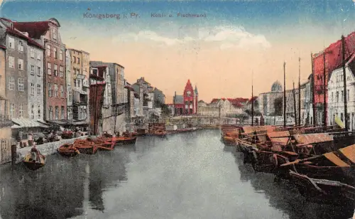 Ostpreussen Königsberg Kohle und Fischmarkt feldpgl1918 196.435