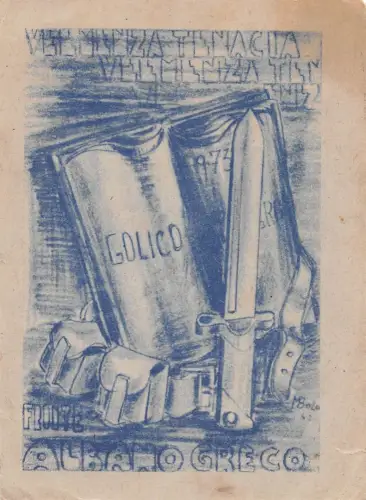 Italien Propaganda Feldpost II. WK gl1943 196.451