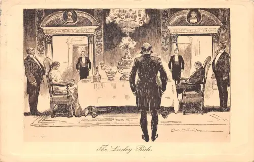 Thematik The Lucky Rich England Künstlerkarte gl1909 196.485