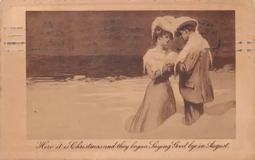 Thematik Here it is Christmas and… England Künstlerkarte gl1909 196.489