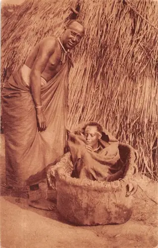 Afrika Königin Mumusa in Ihrem Tragsessel ngl 196.509