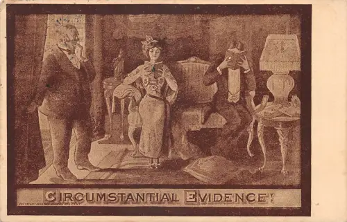Thematik Circumstantial Evidence! USA Künstlerkarte gl1909 196.497