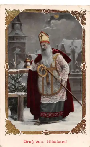 Weihnachtsmann Gruß vom Nikolaus gl1912 196.555