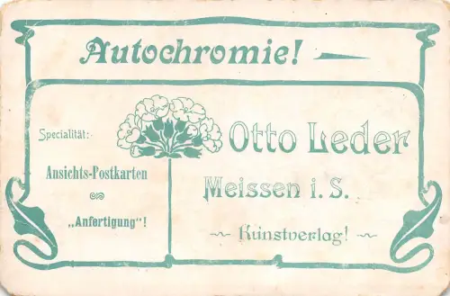 Ansichtskarten "Anfertigung" Otto Lederer Meissen ngl 196.558