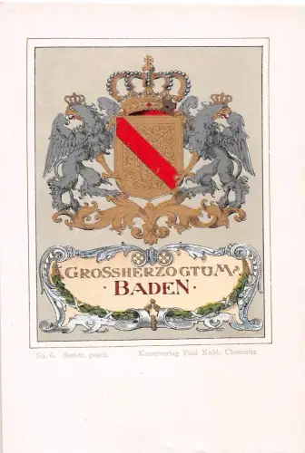 Wappen Großherzogtum Baden ngl 196.549