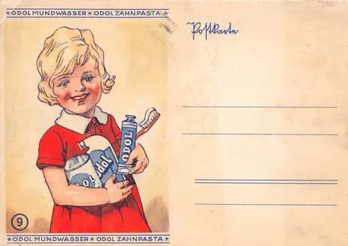 Reklame ODOl Mundwasser, Zahnpasta ngl 196.561