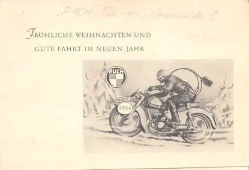 Reklame Puch Motorräder Werbekarte, keine AK ngl 196.565