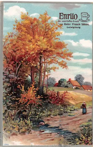 Reklame Franck-Kaffee, Enrilo Kaffe-Ersatz Ludwigsburg gl1911 196.577