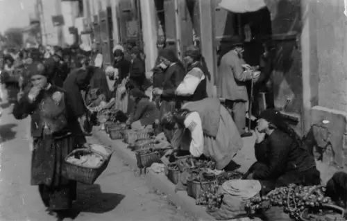 Sinti/Roma Marktszene, Fotokarte ngl 196.591