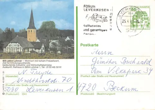 Lohmar GA Bund 900 Jahre Lohmar gl1981 196.689
