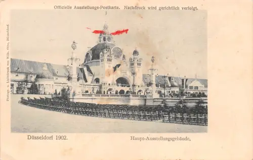 Düsseldorf Vignette Ausstellung 1902 auf Ausstellungskarte ngl 196.695