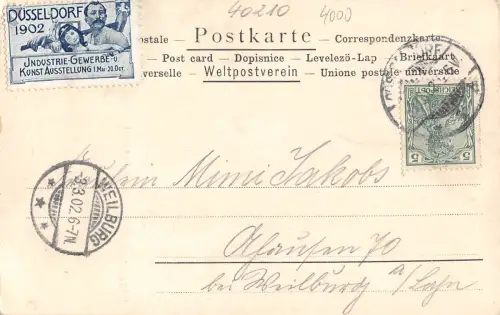 Düsseldorf Vignette Ausstellung 1902 gl1902 196.698