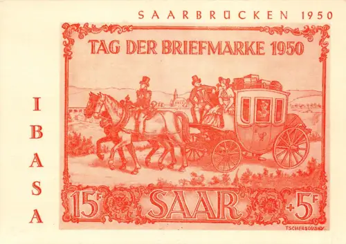 Saarbrücken IBASA 1950 Tag der Briefmarke ngl 196.712