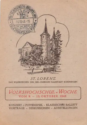 Schöningen Drucksache Volkshochschulwoche ngl 196.718