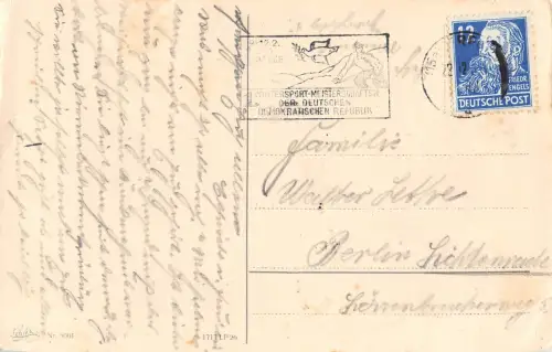 Stempel 1. Wintersportmeisterschaften der Deutschen Demokratischen gl 196.723