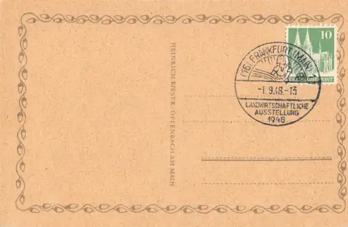 Frankfurt (Main) Sonderstempel Landw. Ausstellung 1948 ngl 196.659