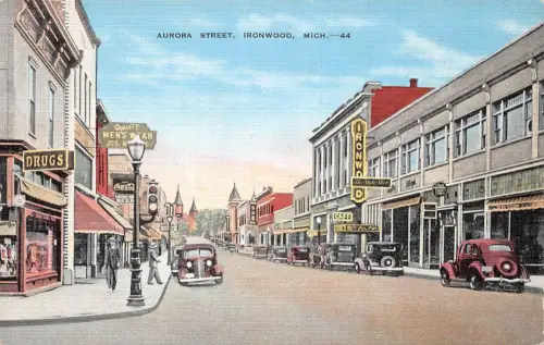 USA Ironwood Mich. Aurora Street ngl 196.731