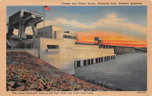 USA Cranes and Power House, Kentucky Dam ngl 196.740