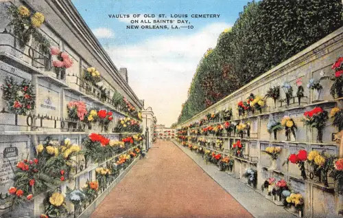 USA New Orleans, LA., Valuts of old St. Louis Cremetery gl1947 196.802