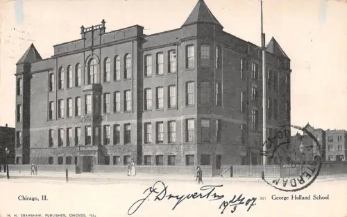 USA Chicago, Ill. George Holland School gl1907 196.806