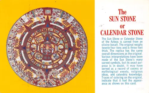 USA Los Angeles County Museum The Sun Stone or Calendar Stone gl1970 196.808