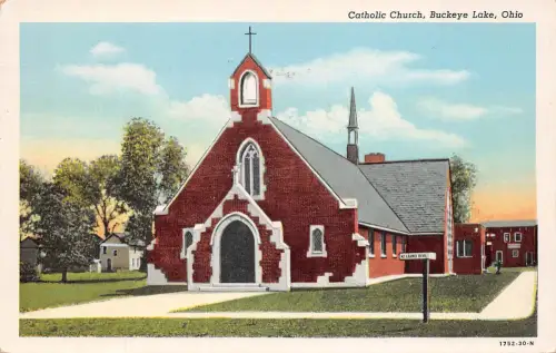 USA Buckeye Lake, Ohio, Catholic Church gl1950 196.811