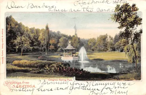 USA Saratoga Congress Spring Park gl1904 196.822