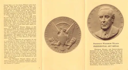 USA Woodrow Wilson, The Twenty-Eighth President of the United States ngl 196.845