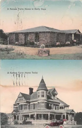USA A Kansas Farm Home gl1927 196.839