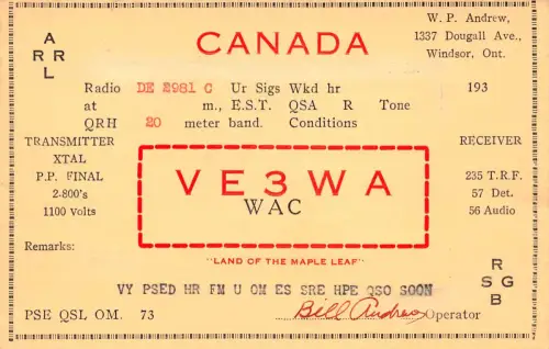 Canada Radio Card ngl 196.883