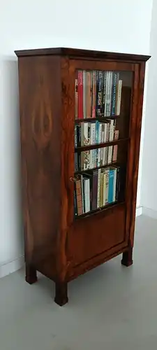 H61077-Bücherschrank-Biedermeier-Büchervitrine-Vitrine-Bücherkasten-Bücherschran