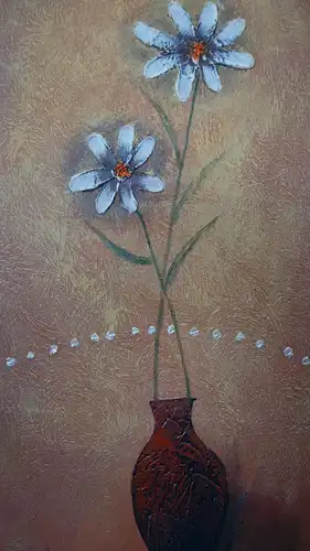 H11-Ölgemälde-Öl auf Leinen-Bild-Ölbild-Blumen in der Vase-Gemälde