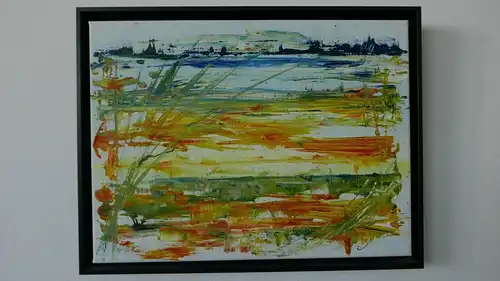 H17-Landschaftsbild-Ölgemälde-Ölbild-Öl auf Leinen-Gemälde-Bild-