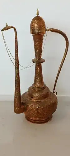 H61250-Orientalische-Kupfer-Karaffe-Dekorstück-