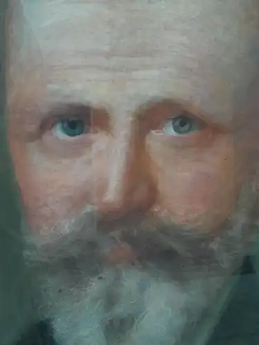 H284-Portrait-Gemälde-Bild-Aquarell-signiert-gerahmt-datiert-