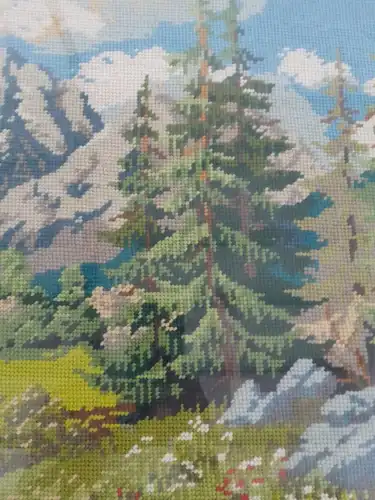 H285-Gobelin-Landschaftsbild-Gobelinbild-Gemälde-Bild-Stickerei-gesticktes Bild-