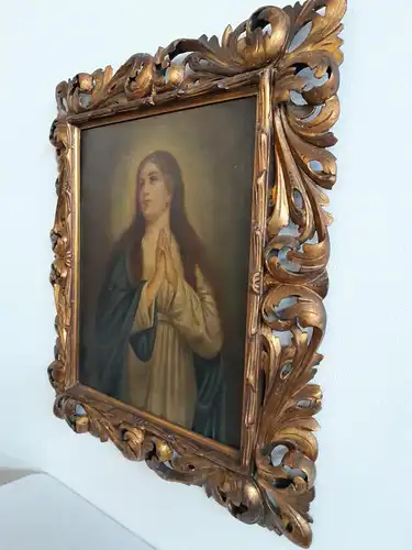 H315-Heiligenbild-Öl auf Leinen-Gemälde-Bild-Ölbild-gerahmt-