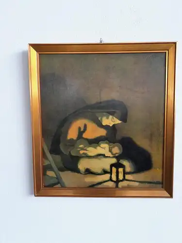 H407-Heiligenbild-Madonna-Gemälde-Bild-Druck-