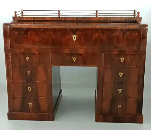 H60027- ORIGINAL BIEDERMEIER Schreibtisch-Schreibmöbel- Biedermeier-Schreibtisch