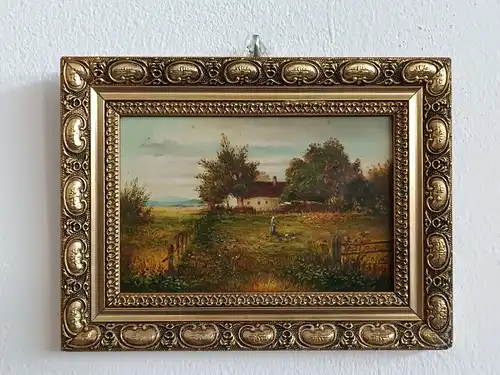 H140-Öl auf Holz-Ölgemälde-Bild-Szenerie-Landschaftsbild-Gemälde-Ölbild