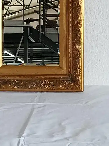 H127-Spiegel-Wandspiegel-Prunkrahmen-Hängespiegel-Spiegel mit Facettenschliff