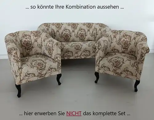 H61201-Polstermöbel-Bank-Zweisitzer-Sofa-Sitzbank-Couch-Polsterbank-2er Sofa