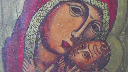 H68-Ikone-Gemälde-Bild-Heiligenbild-Ikone auf Holz