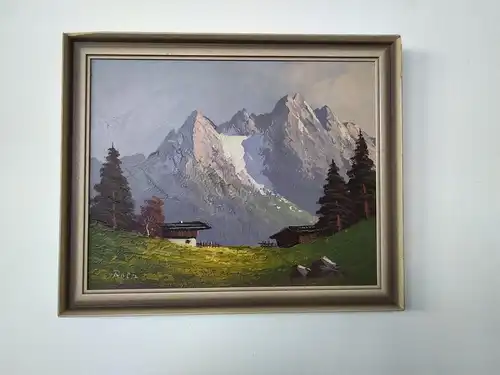H47-Landschaftsgemälde-Ölgemälde-Öl auf Holz-Landschaftsbild-Gemälde-Bild