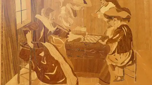 4754-Holzbild-Intarsienarbeit-Holzgemälde-Einlegearbeiten-Bild-Gemälde-