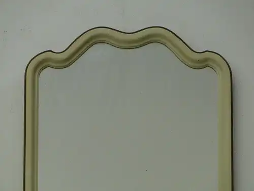 5815-Shabby Chic-Spiegel-cremefarbig-Rahmen-Hängespiegel-Wandspiegel