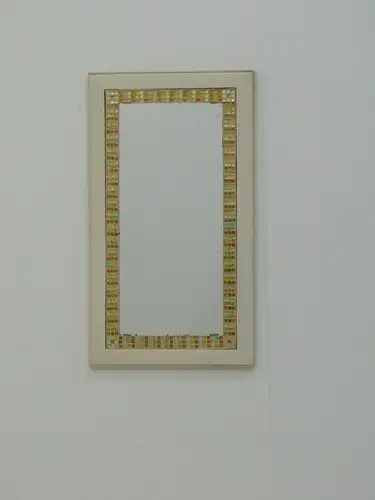 3964-Spiegel-Wandspiegel-Hängespiegel-Mosaik-cremefarbig-gerahmt