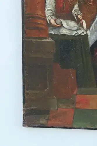 2226D-Barockgemälde-Ölbild-ORIGINAL BAROCK um 1750-Gemälde-Bild-Öl auf Leinen-